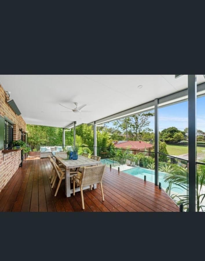 Merbau Deck with Glass